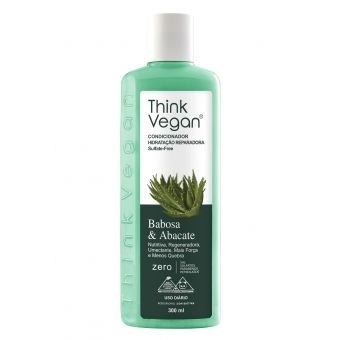Condicionador Hidratação Reparadora Babosa & Abacate Vegano 300ml - Think Vegan