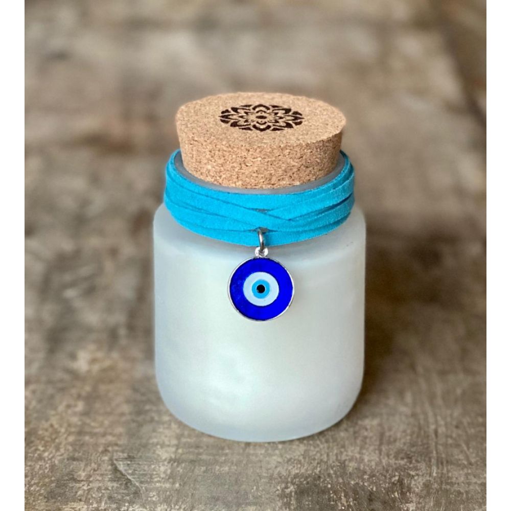 Vela Linha Cordão e Pingente Médio, Cha Branco, Gratidão, 180Gr. - Bright Side Cadle
