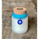Vela Linha Cordão e Pingente Médio, Cha Branco, Gratidão, 180Gr. - Bright Side Cadle