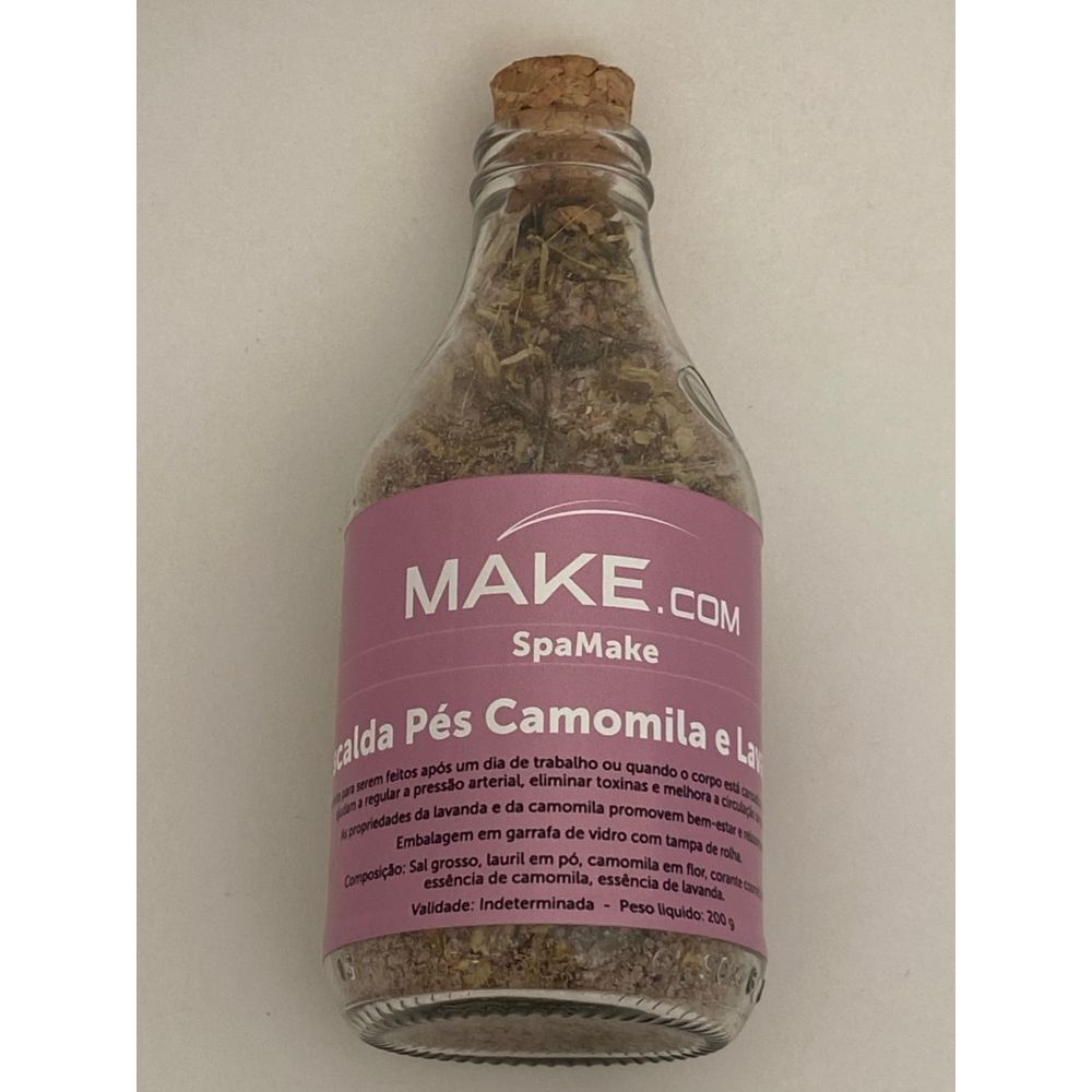 Escalda Pés Camomila e Lavanda, 200Grs. - SpaMake