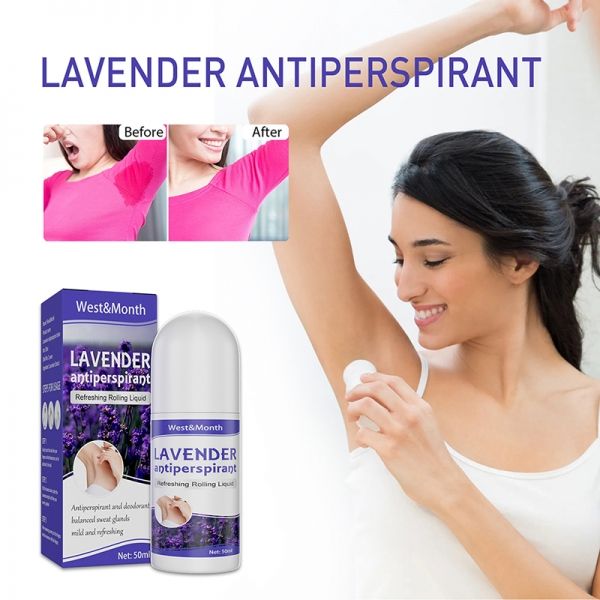 Desodorante Rollon, Lavanda, 50ml, Vegano - West & Month