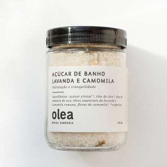 Esfoliante Açucar de Banho, Lavanda e Camomila - ÓLEA SABOARIA