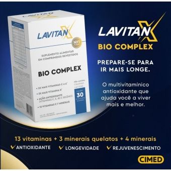 Lavitan Bio Complex, 30 comprimidos, Antioxidante Longevidade