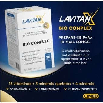 Lavitan Bio Complex, 30 comprimidos, Antioxidante Longevidade