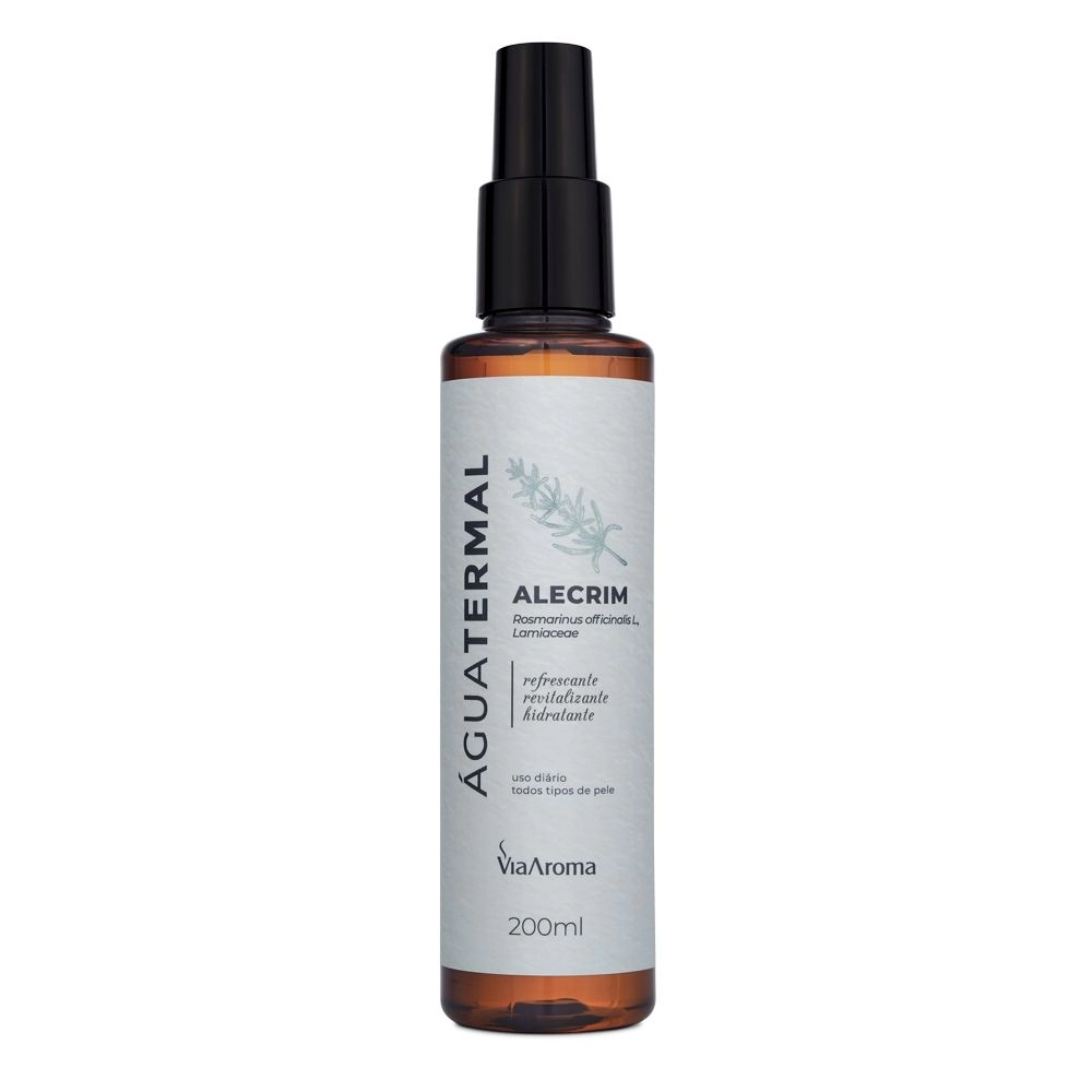 Água Termal com Óleo Essencial de Alecrim, 200ml - Via Aroma