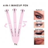 Caneta Para Maquiagem 4 x 1 (Eye Liner, Brow Liner, Lip Liner, Brow Liner), A Prova Dágua
