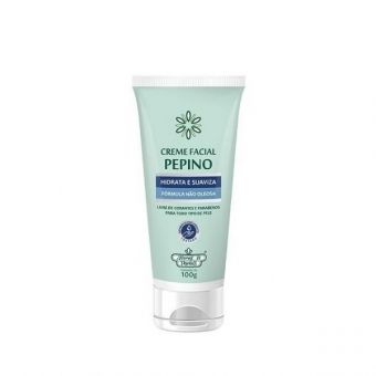 Creme Facial Pepino, 100Gr. - FLORES & VEGETAIS