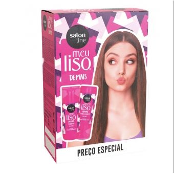 KIT SHAMPOO & CONDICIONADOR MEU LISO DEMAIS, 200 ML - SALON LINE