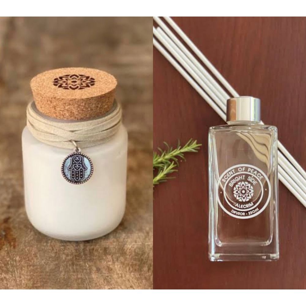 Kit Vela & Difusor de Ambiente Alecrim - Bright Side