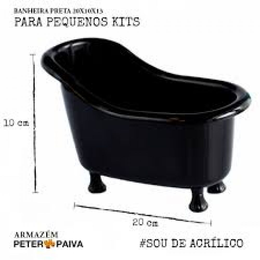 Banheira Acrílico Transparente Love Your Body, Tamanho P