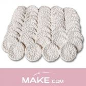 Kit com 5 discos, Ecopads, 100% algodão cru natural, sem tingimentos - Make.com
