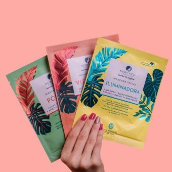 Kit máscaras pele Iluminada - New Face