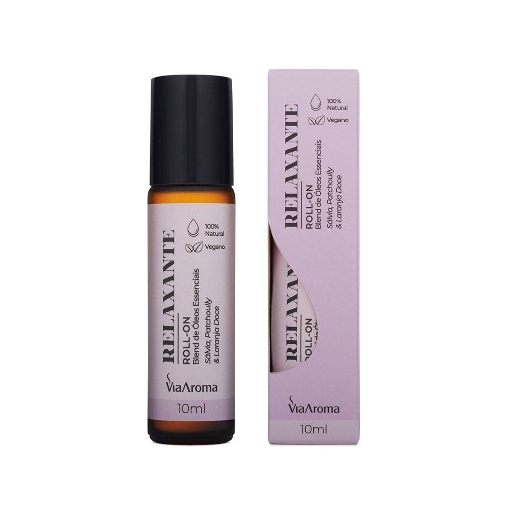 Roll-On, Óleo Essencial, 10ML, Relaxante - Via Aroma