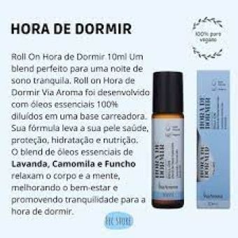 Roll-On, Óleo Essencial, 10ML, Hora de Durmir - Via Aroma