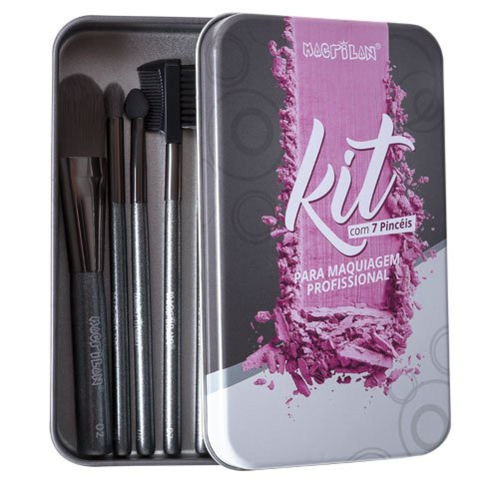 Kit KP8-1 com Pincéis para Maquiagem - MACRILAN