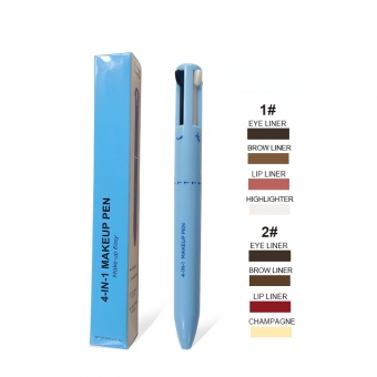 Caneta Para Maquiagem 4 x 1 (Eye Liner, Brow Liner, Lip Liner, Brow Liner), A Prova Dágua