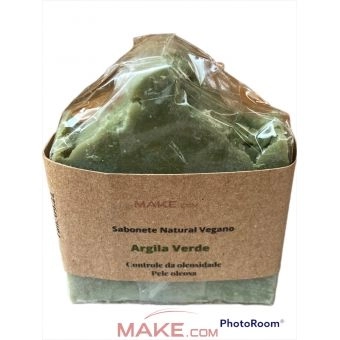 Sabonete de Argila Verde em Barra, 70Gr. - Make.Com