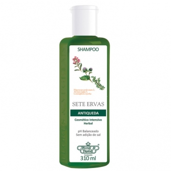 Flores e Vegetais, Shampoo Antiqueda, Sete Ervas, 310Ml