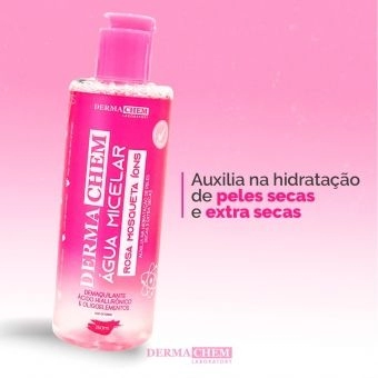 AGUA MICELAR ROSA MOSQUETA, 250ML - DERMACHEM