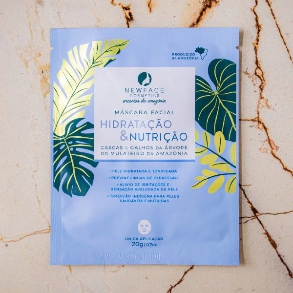 Máscara facial, Hidratação e Nutrição - New Face